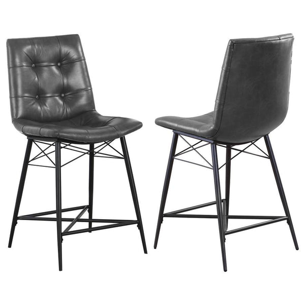 Aiken - Upholstered Tufted Counter Chair (Set of 2)