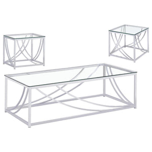 Lille - Glass Top Coffee And End Table Set