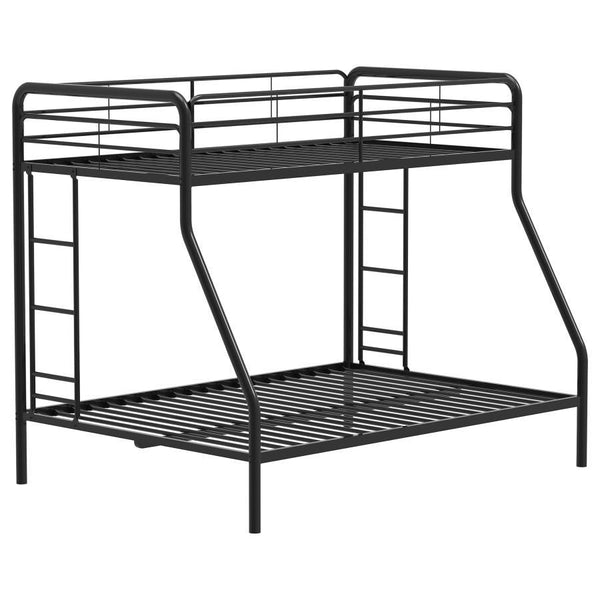 Carson - Metal Bunk Bed Black Twin over Full