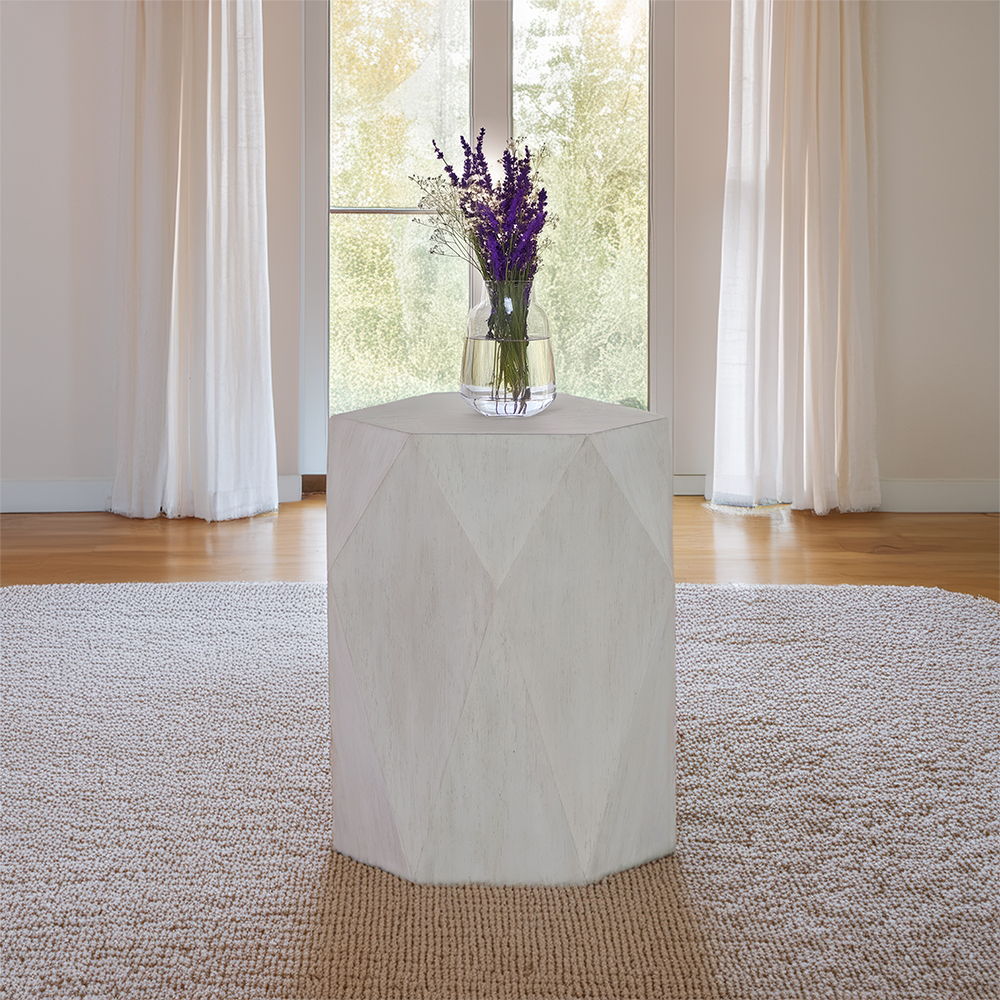 Hanniel - End Table White