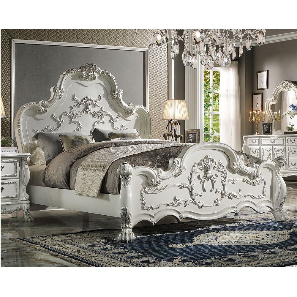 Dresden - Platform Bed Bone White
