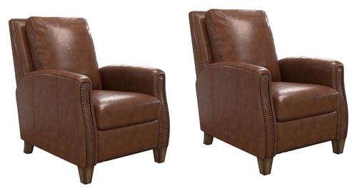 Hunter - Power Cordless High Leg Recliner Dark Brown 2 Pieces