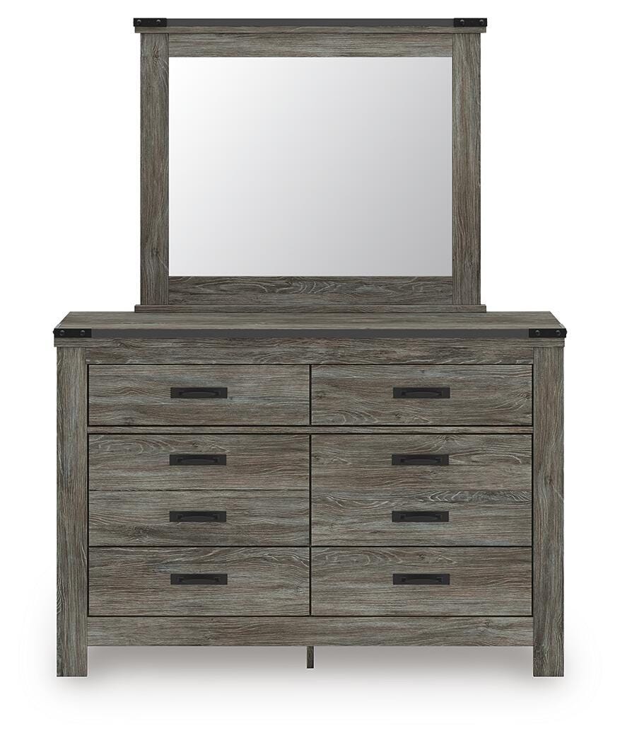 Frandern - Six Drawer Dresser Gray Dressers