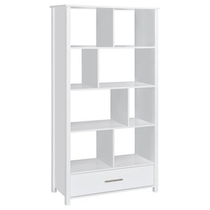 Dylan - 4-Shelf Storage Bookshelf White