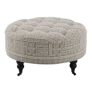 Upendo - Ottoman With Caster - Pattern Fabric