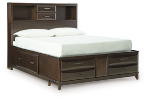 Vanmore - Storage Bed Dark Brown