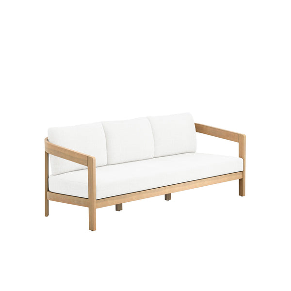 Wesley - Patio Sofa With Cushions - White