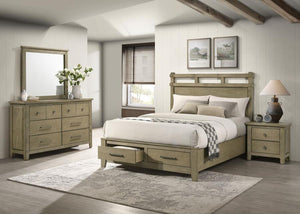 Hazlewood - Storage Bedroom Set Light Brown