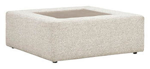 Ashbourne Estate - Oversized Accent Ottoman - Snowstone