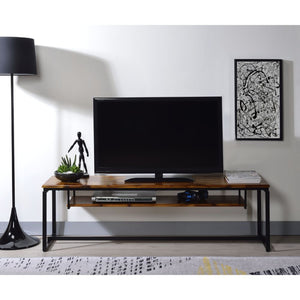 Jurgen - TV Stand - Oak & Black Metal