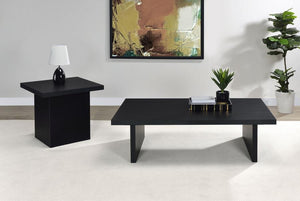 Max - Rectangular Coffee Table Set Black 2 Pc. Coffee Table, End Table