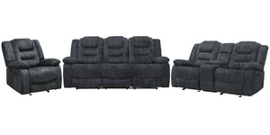 Bolton - Glider Reclining Sofa Set Dark Gray 3 Pc. Sofa, Loveseat, Recliner