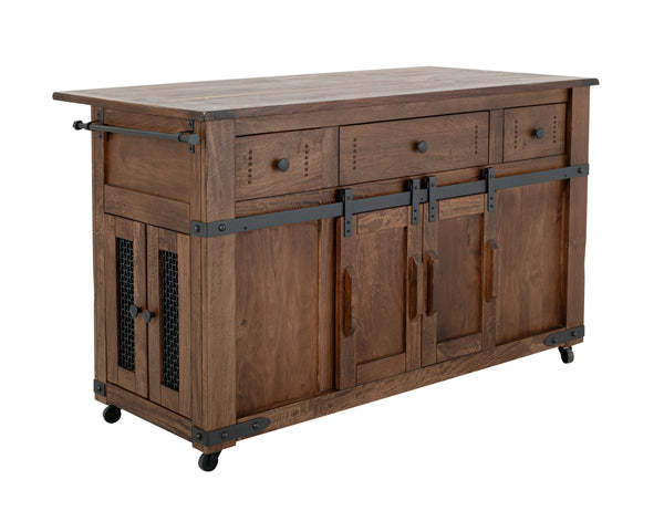 Parota - Kitchen Island - Cinnamon Brown