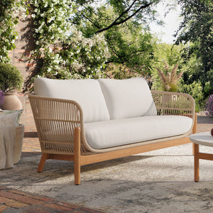 Solstice - Rope Loveseat - Linen Beige