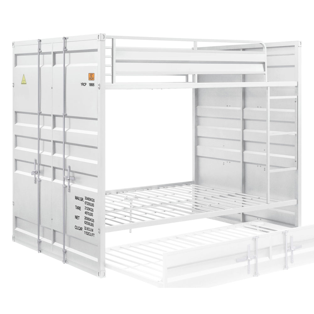 Cargo - Industrial - Bunk Bed White Full over Full