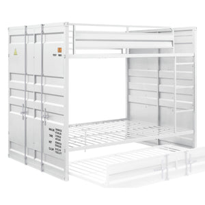 Cargo - Industrial - Bunk Bed White Full over Full