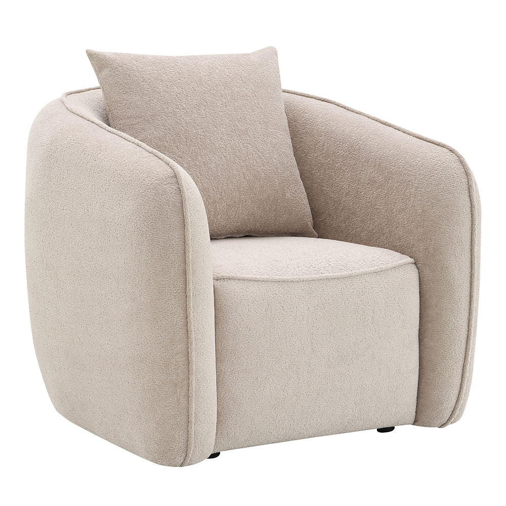 Keith - Chair With Pillow Brown