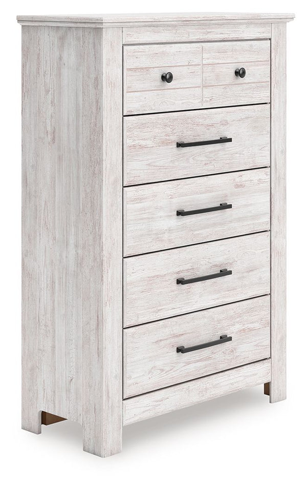 Makidern - Five Drawer Chest White