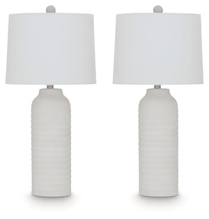 Vauville - Poly Table Lamp (Set of 2) - White