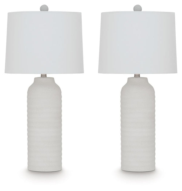 Vauville - Poly Table Lamp (Set of 2) - White
