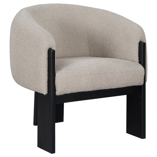 Valdez - Boucle Upholstered Barrel Back Accent Chair