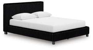 Zuraleus - Upholstered Bed Black Queen