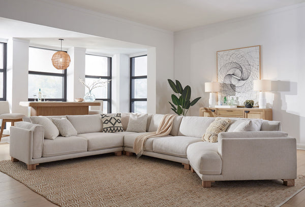 Escape - 4 Piece Modular Sectional - Mirage Mist