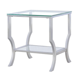 Saide - Rectangular Glass Top Table