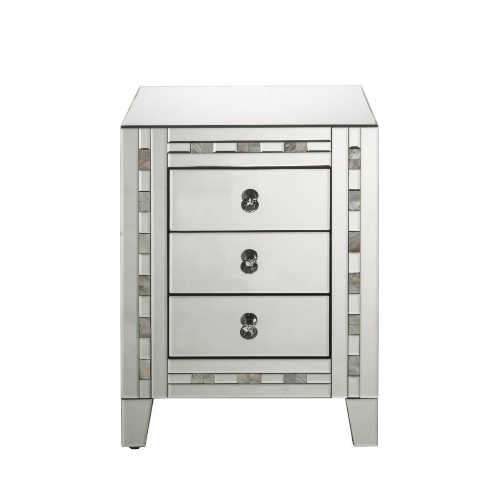 Nasa - Accent Table - Mirrored & Mother Pearl