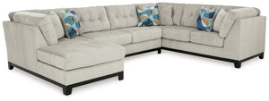Maxon Place - Sectional Beige 3 Pc. Left Arm Facing Corner Chaise Sectional