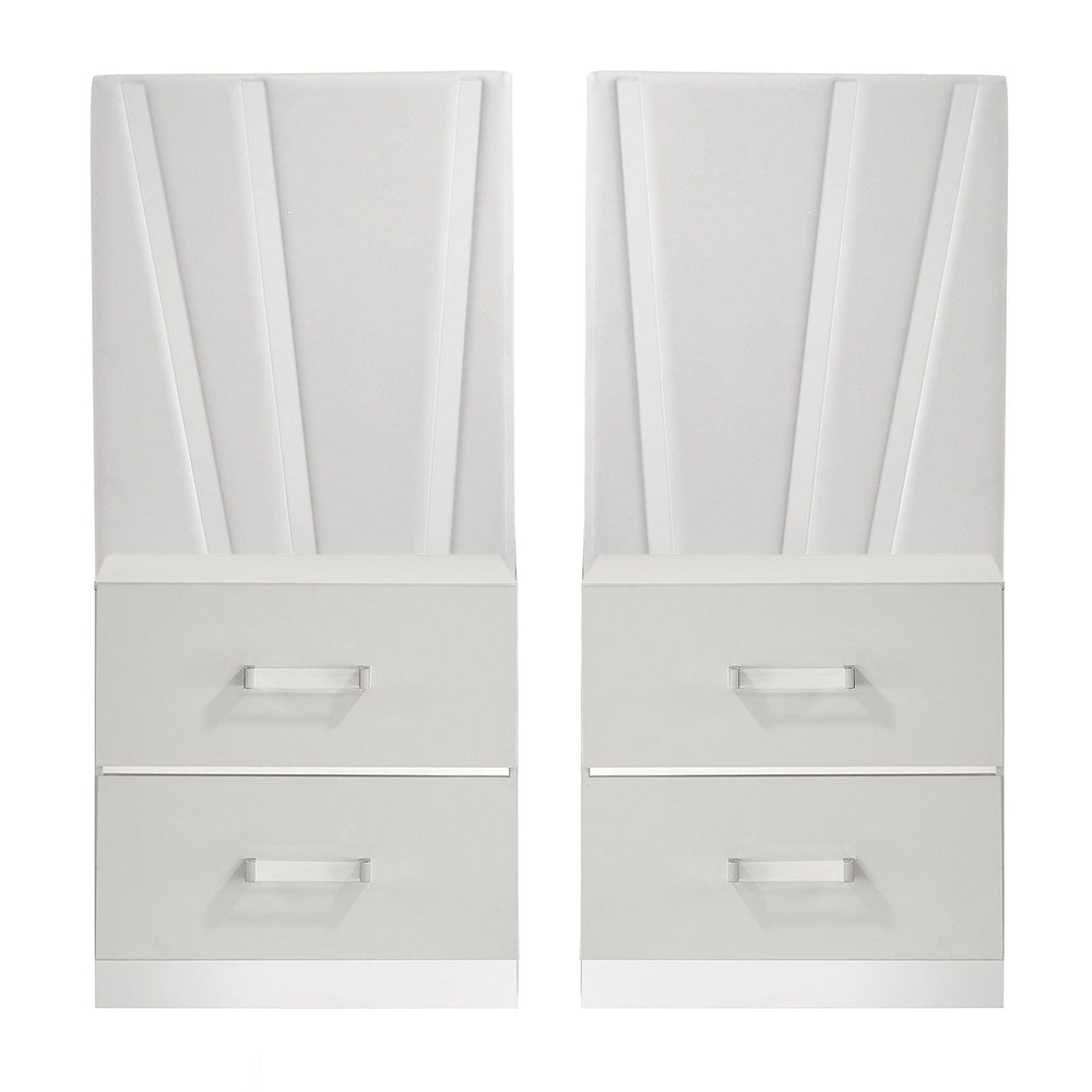 Europa - Nightstand Panels (Set of 2) - White