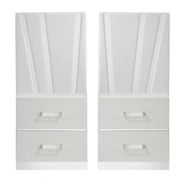 Europa - Nightstand Panels (Set of 2) - White