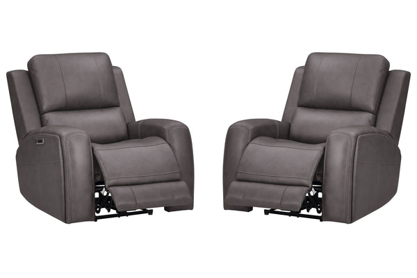 Belmont - Zero Gravity Power Recliner P3 Dark Gray 2 Pieces