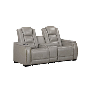 Breckenridge II - Reclining Loveseat Gray Power Reclining
