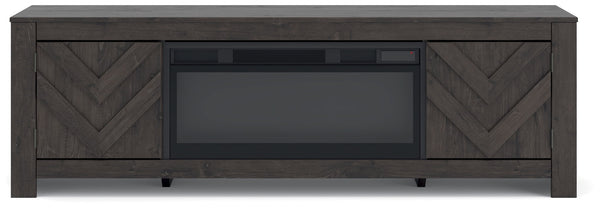 Cayboni - LG TV Stand With Fireplace Option