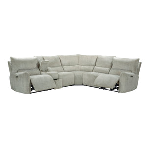 Remsen - Reclining Sectional Gray 3 Pc. Power Reclining Sectional