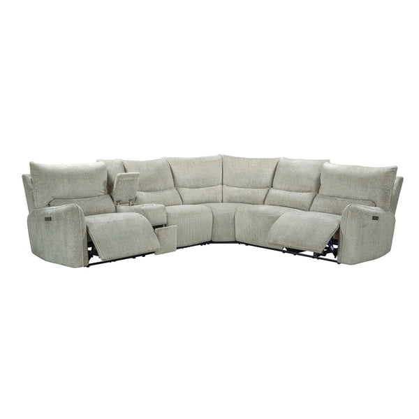 Remsen - Reclining Sectional Gray 3 Pc. Power Reclining Sectional
