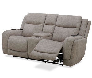 Penfield - Power Zero G Console Loveseat With Heat, Massage & Speaker P3 - Frappe