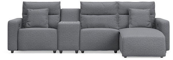 Modmax II - Reclining Sectional - Salt And Pepper