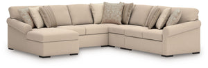LadyMae - Sectional Beige 5 Pc. Left Arm Facing Corner Chaise Sectional
