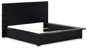 Londer - King Panel Bed - Black