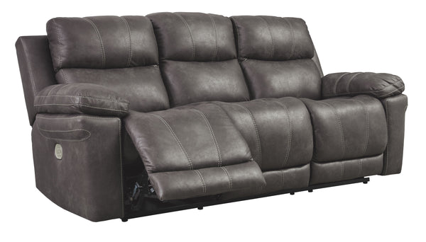 Erlangen - Dark Gray - PWR REC Sofa with ADJ Headrest