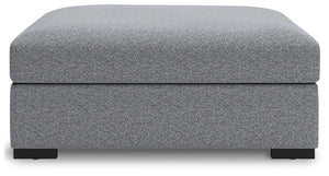 Bealton - Oversized Accent Ottoman - Salt And Pepper