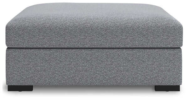 Bealton - Oversized Accent Ottoman - Salt And Pepper