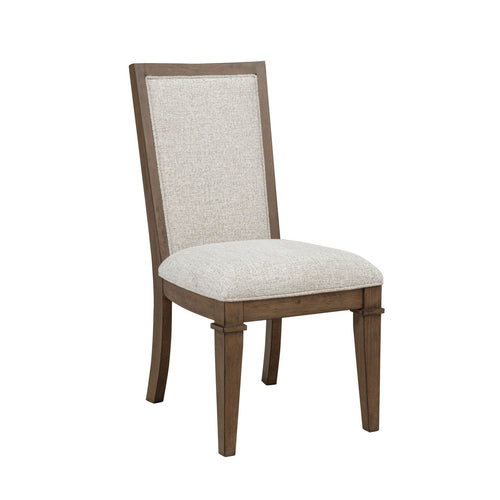 Mariana - Upholstered Side Chair (Set of 2) Dark Brown