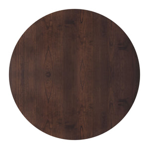 Tioga - 47" Round Table - Brown Cherry
