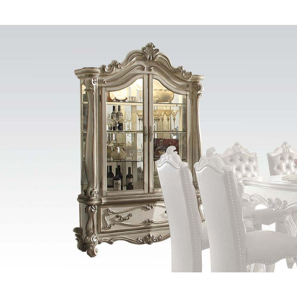 Versailles - Curio Cabinet Bone White