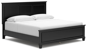 Lanolee - Panel Bed Black King None