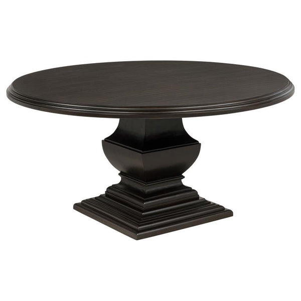 Twyla - 60" Round Wood Dining Room Table - Dark Cocoa