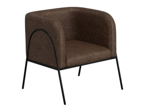 Malibu - Armchair - Chocolate Brown